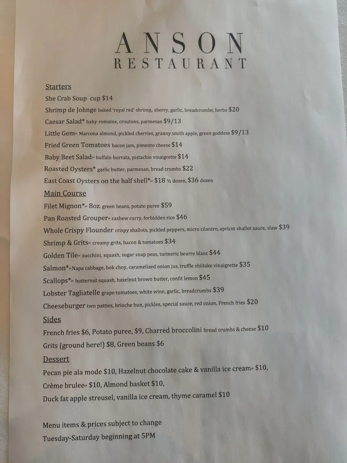 Menu 6