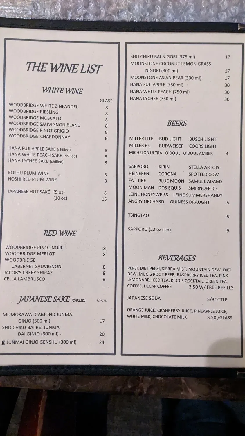 Menu 1