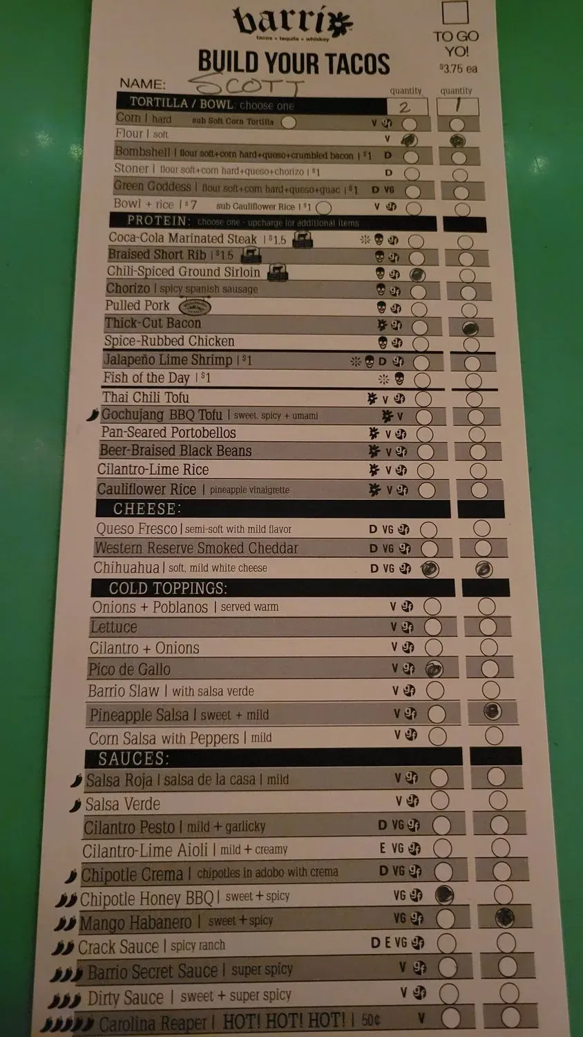 Menu 6