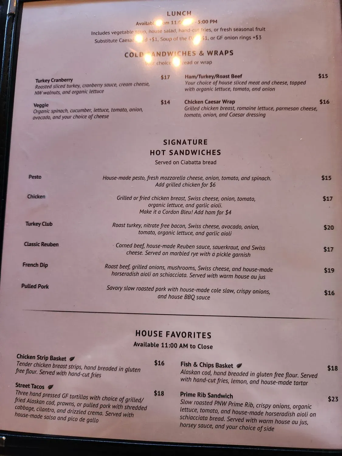 Menu 5