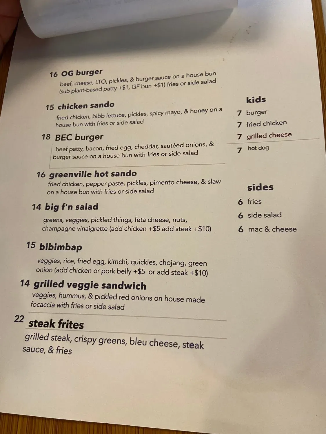 Menu 4