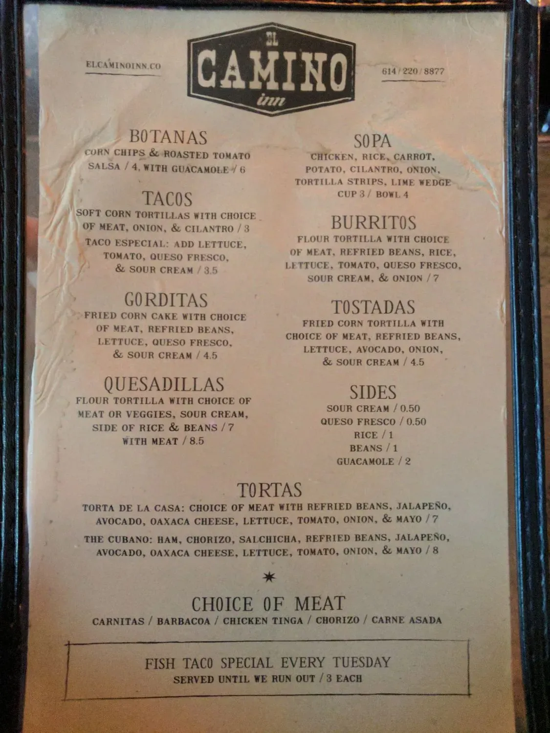 Menu 5