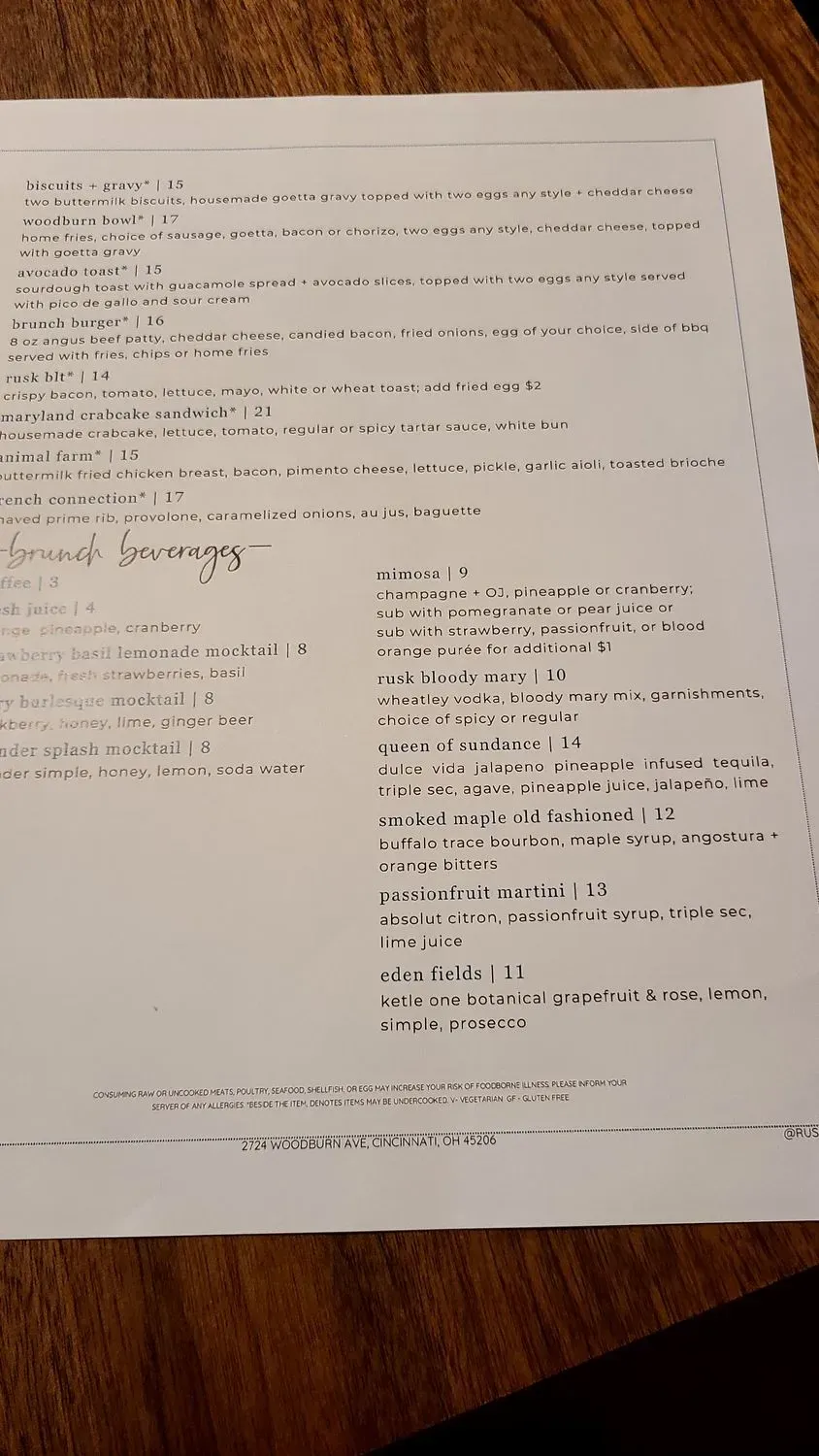 Menu 5