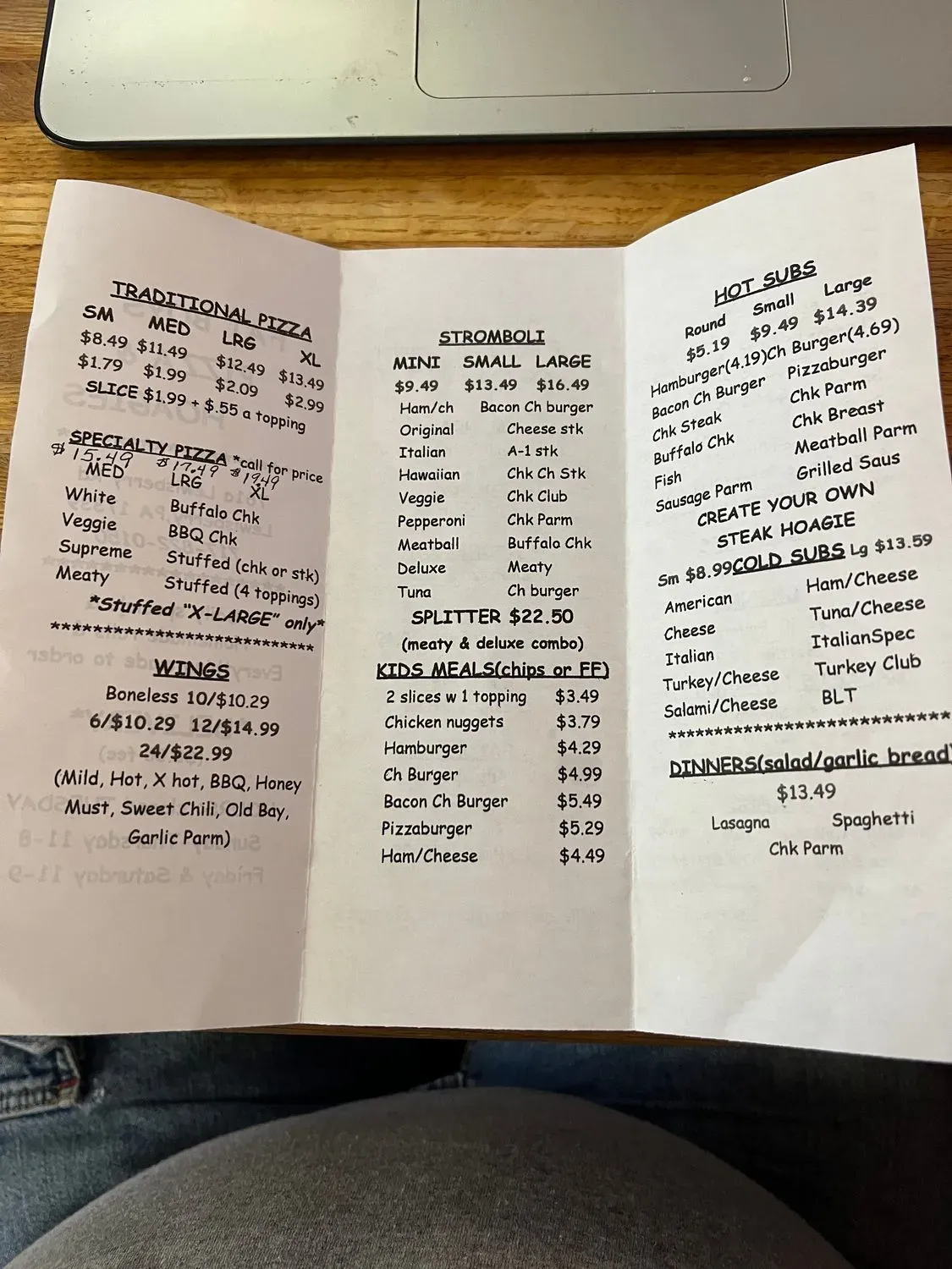 Menu 3