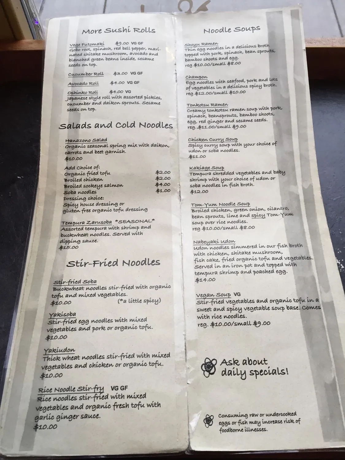 Menu 6