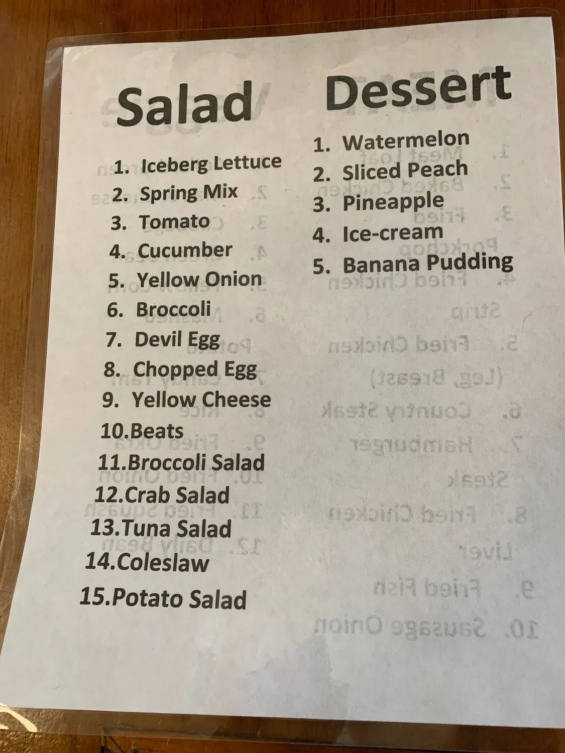 Menu 1