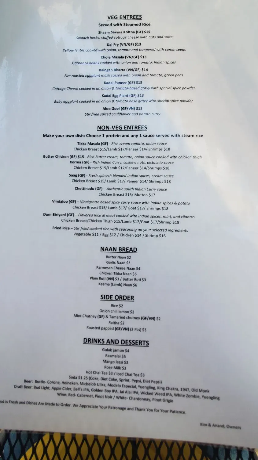 Menu 5