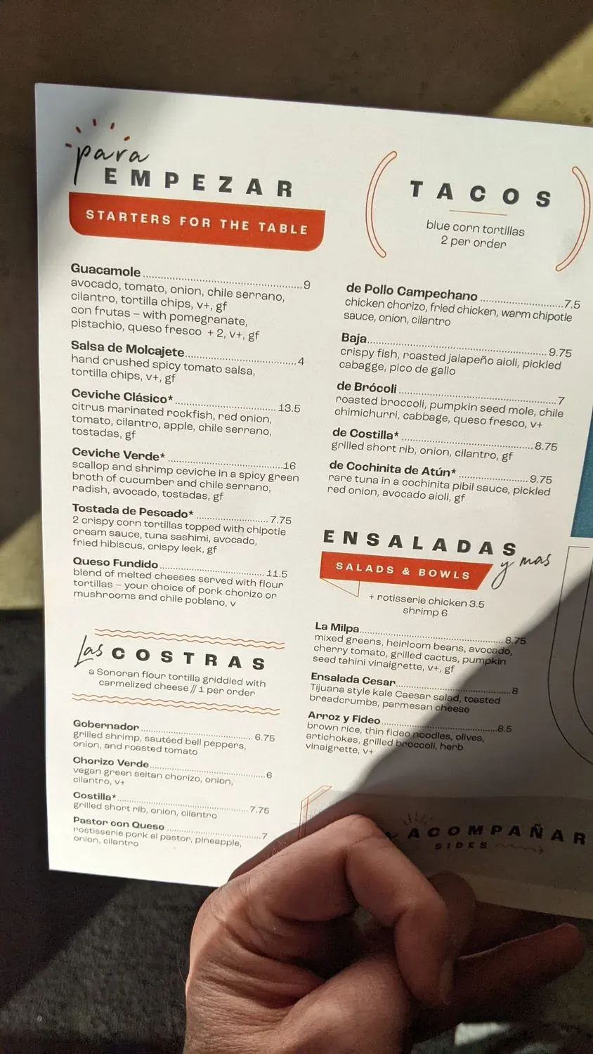 Menu 5