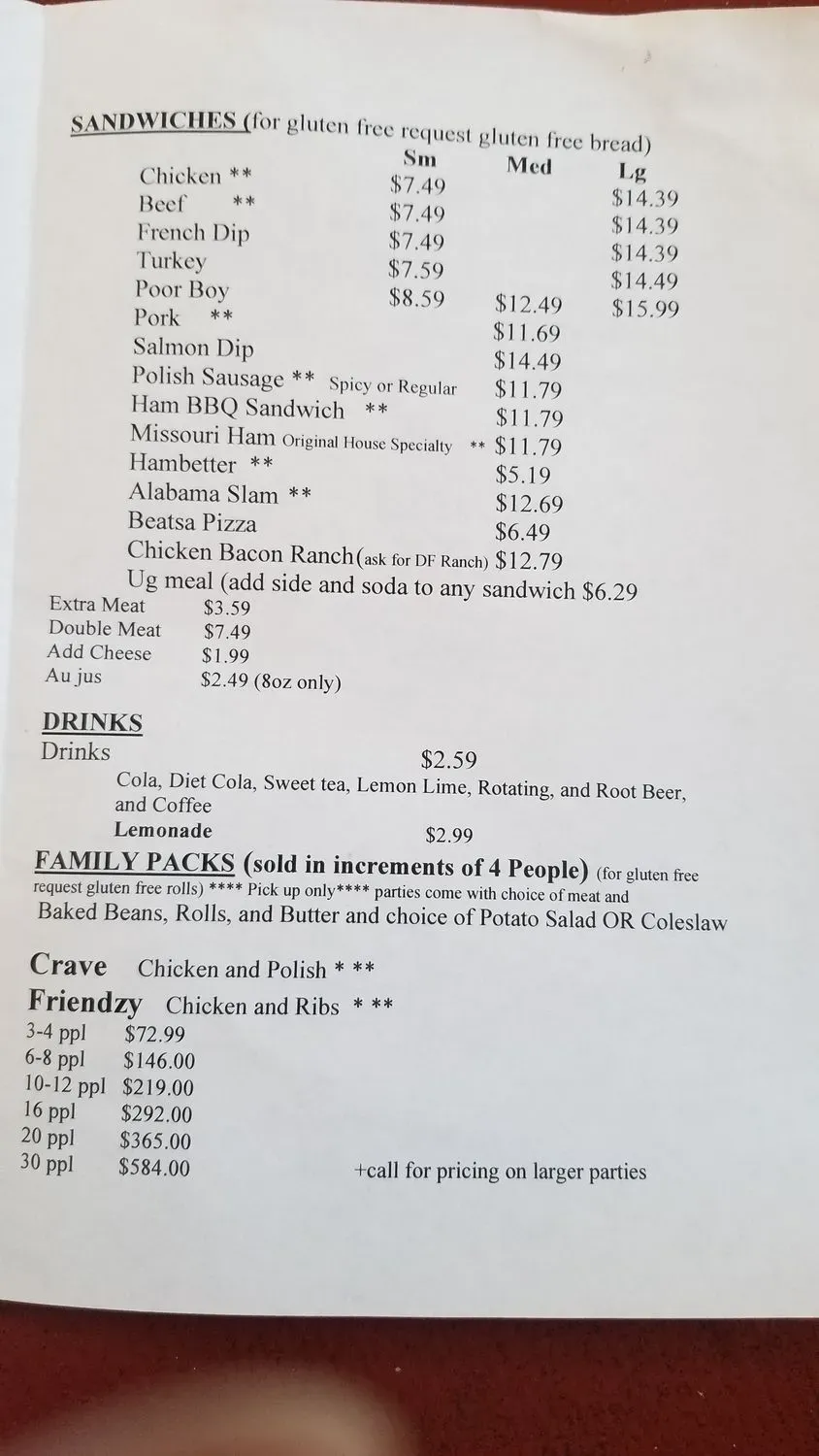 Menu 2