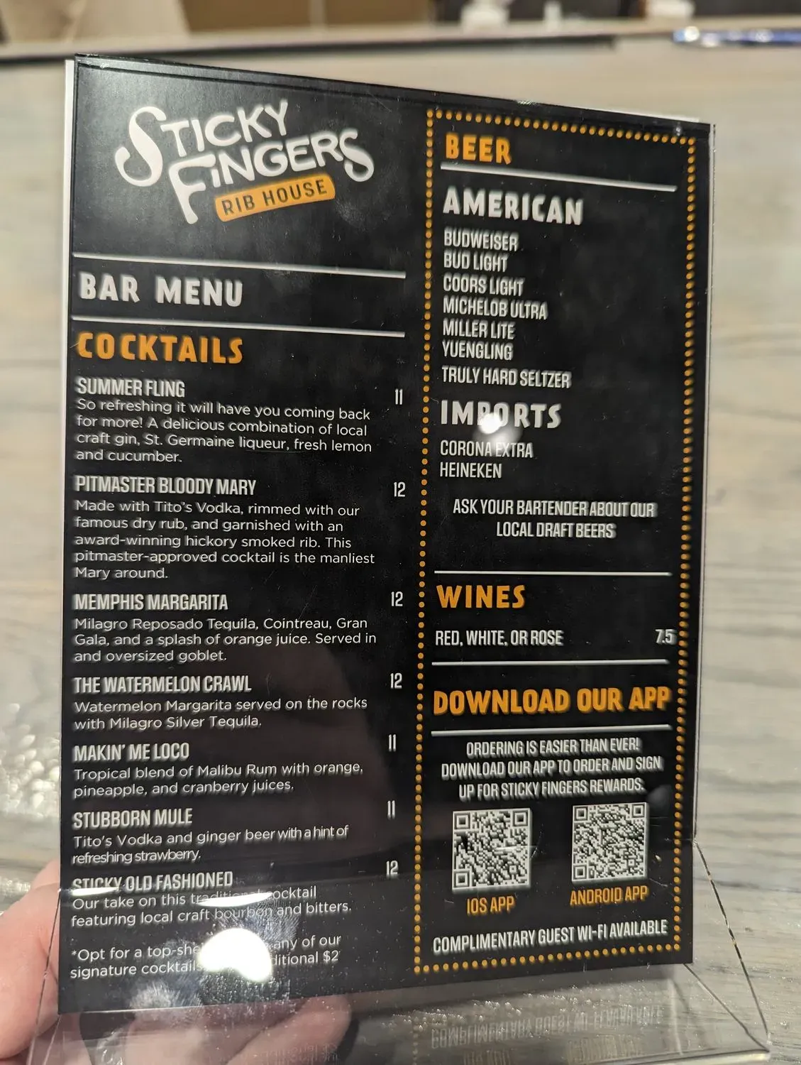 Menu 5