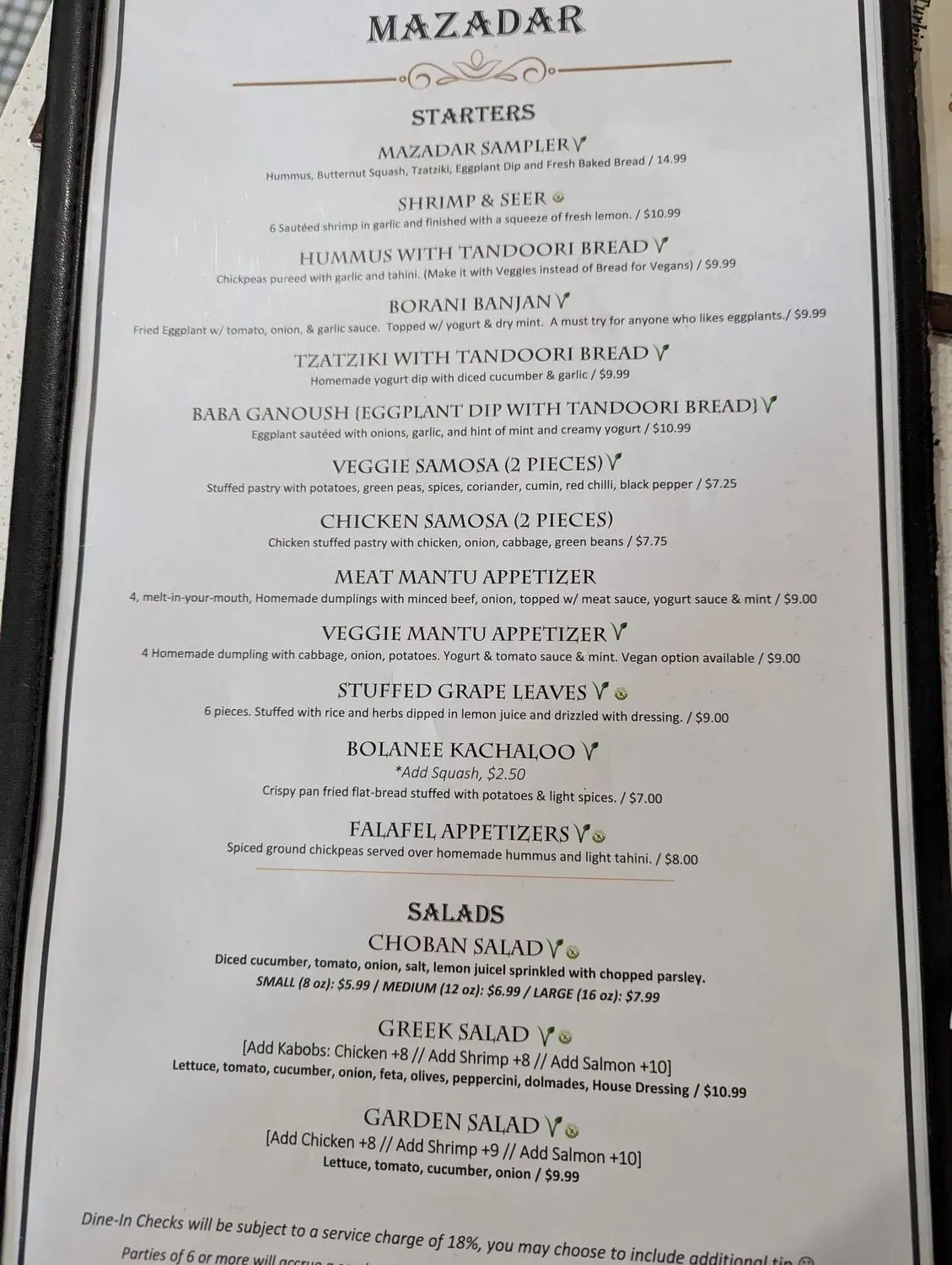 Menu 6