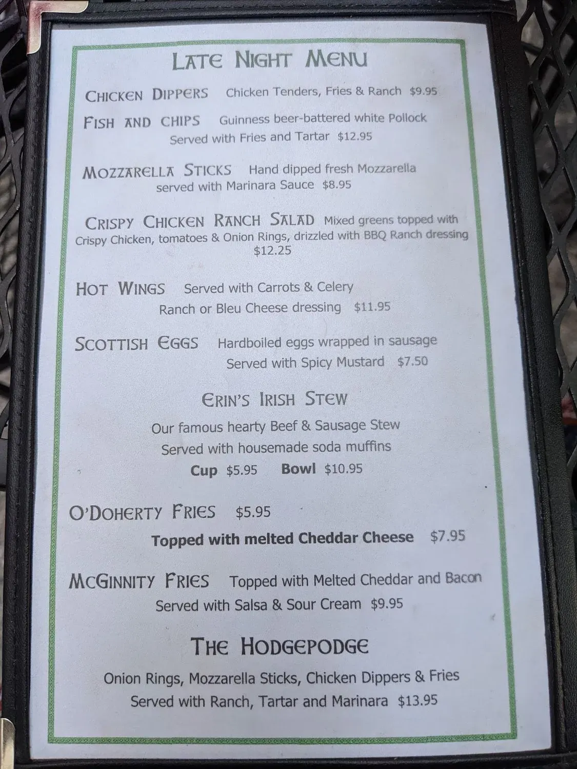 Menu 4