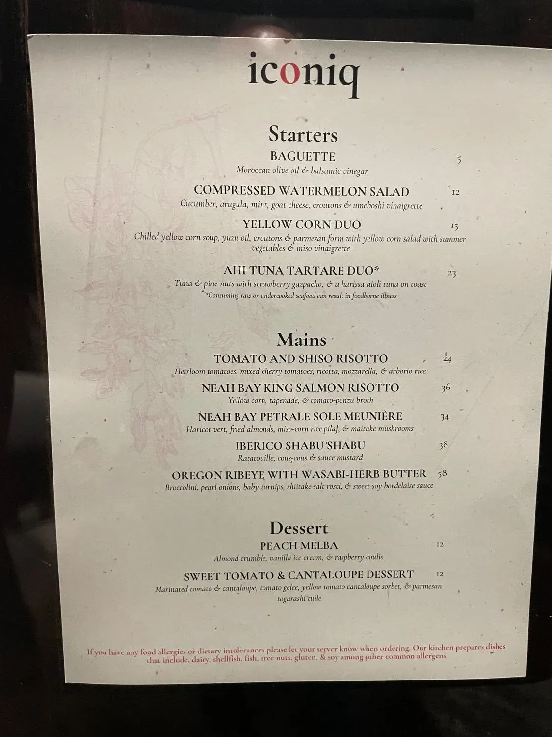 Menu 1