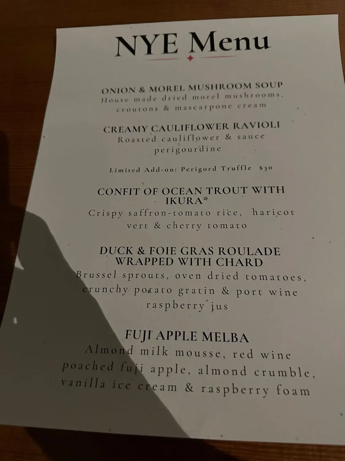 Menu 5