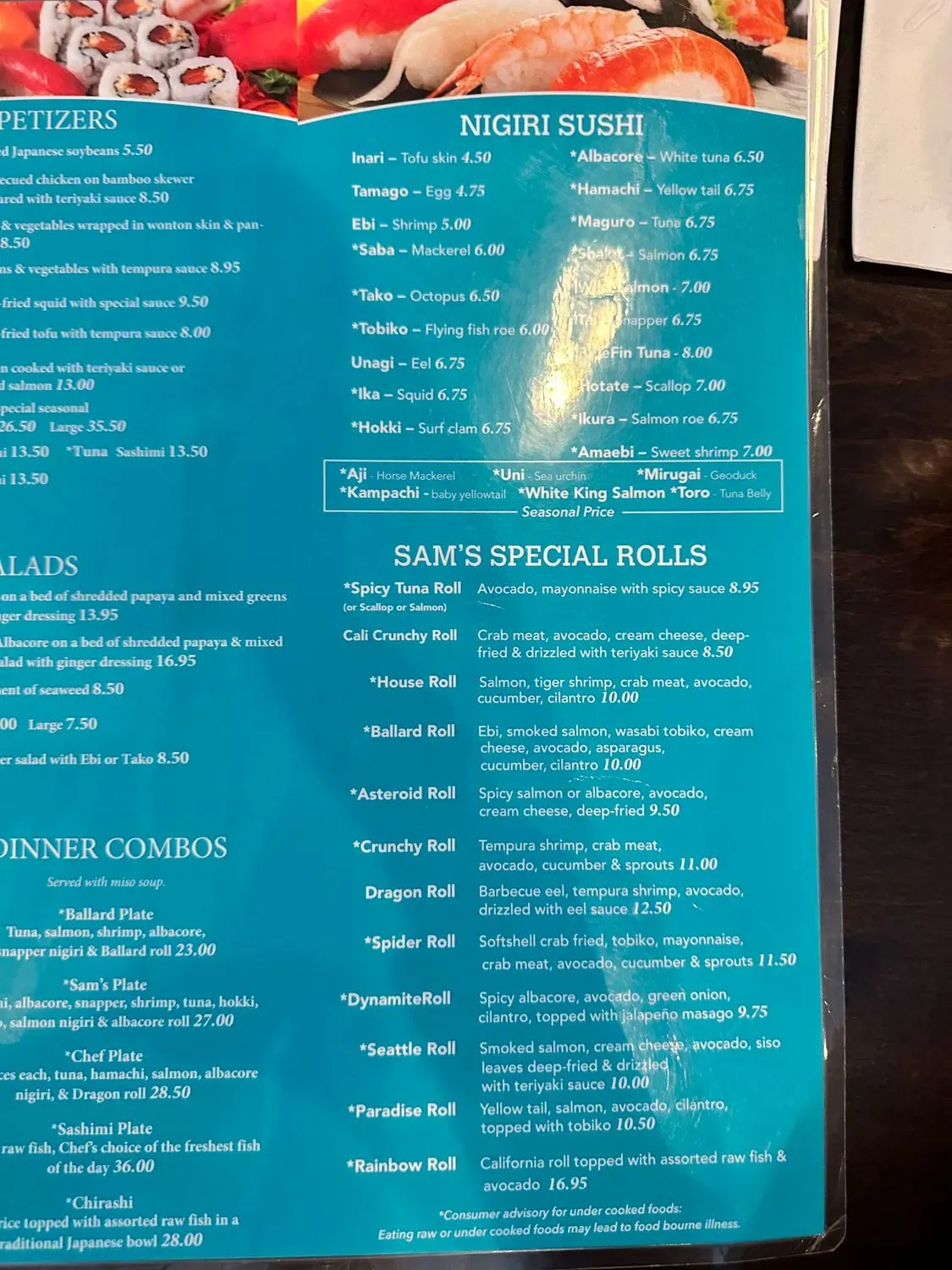 Menu 2