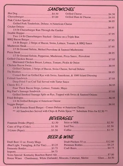 Menu 5