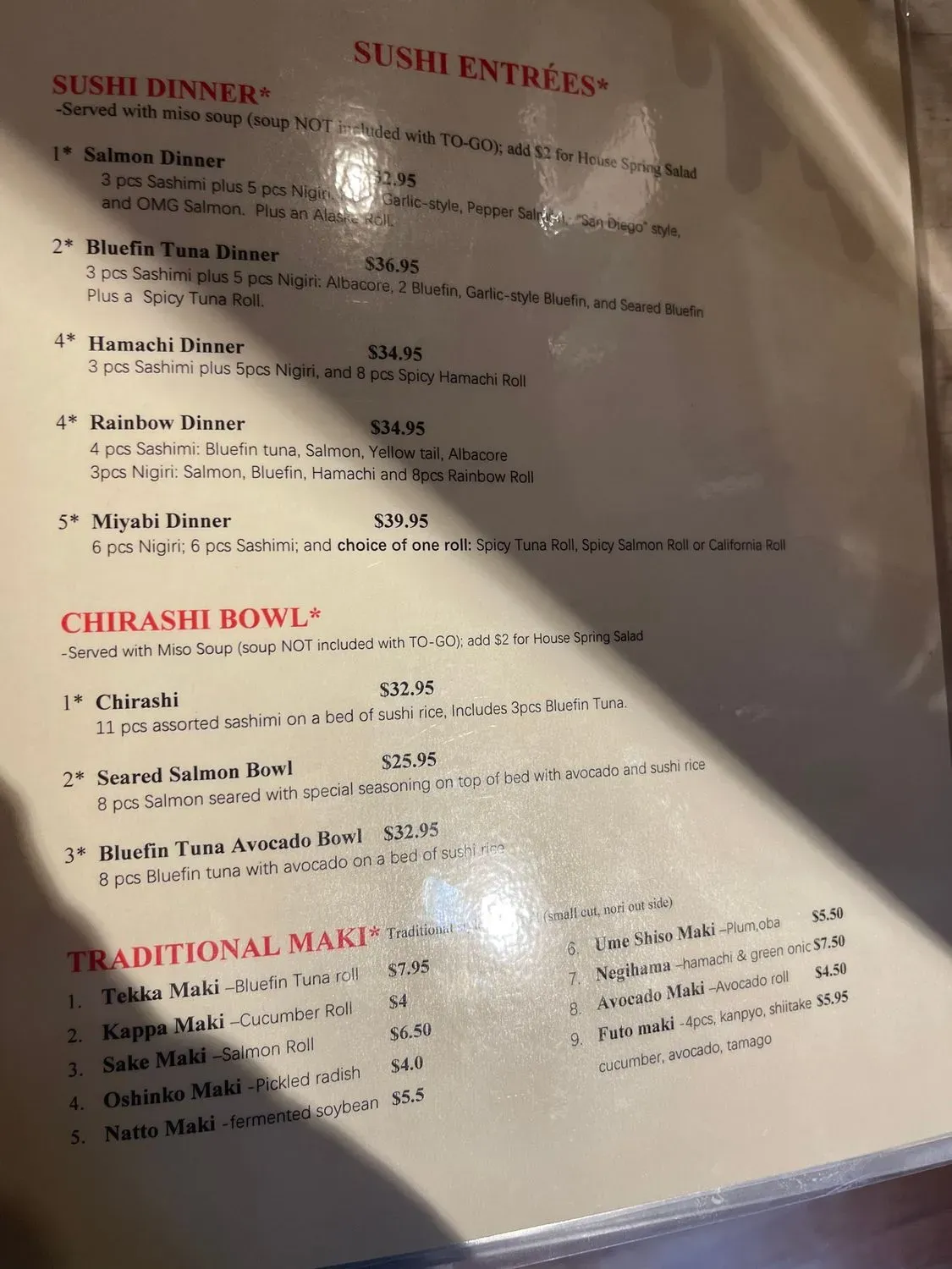 Menu 5