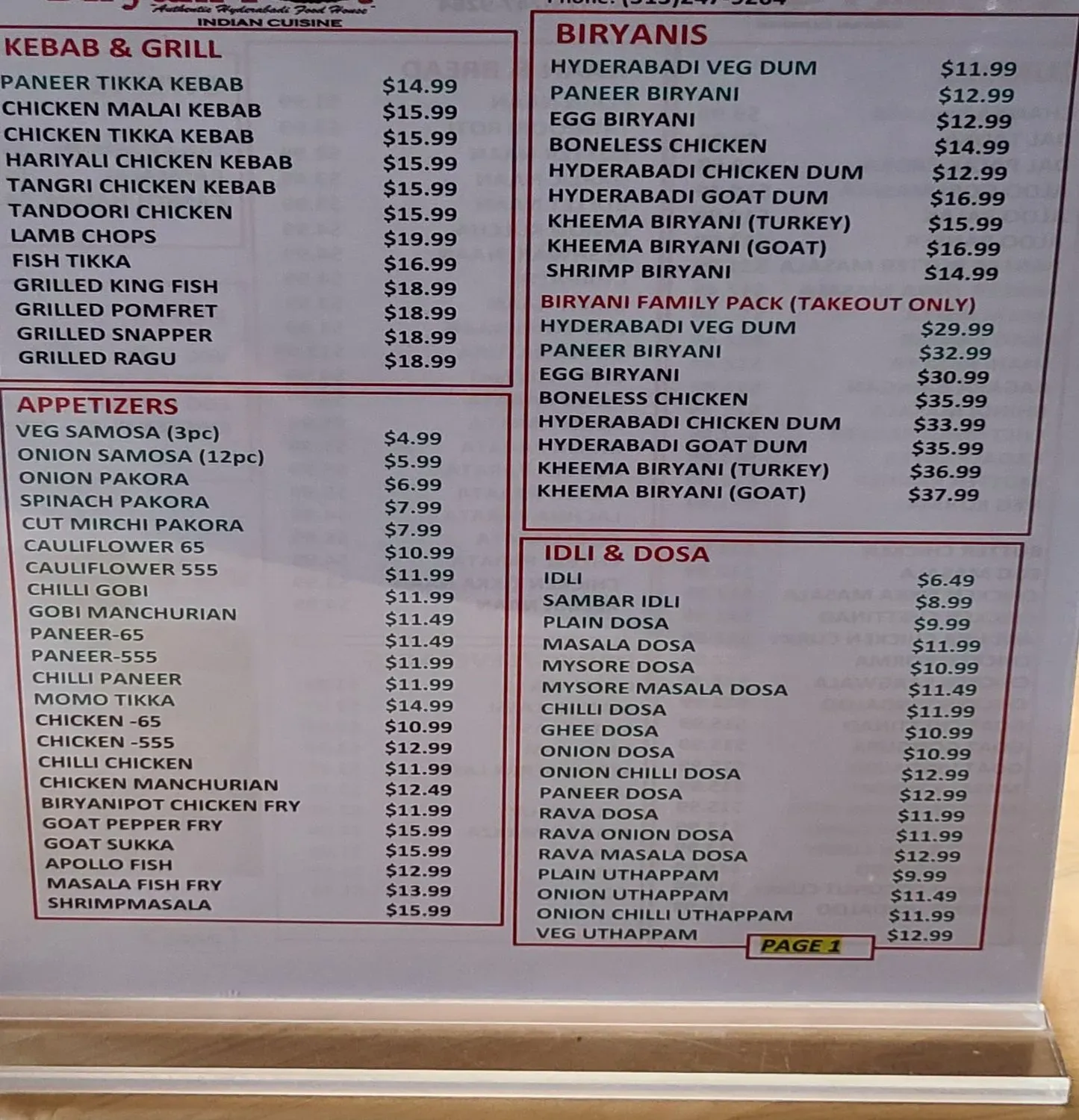 Menu 2