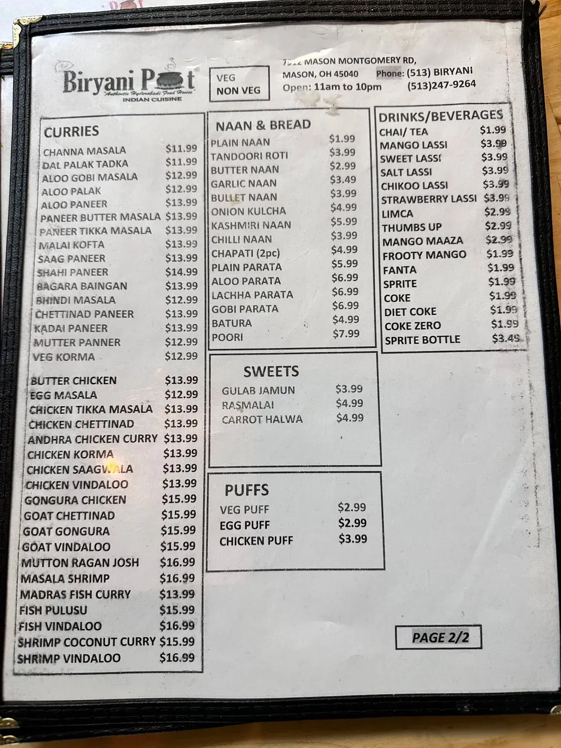 Menu 5