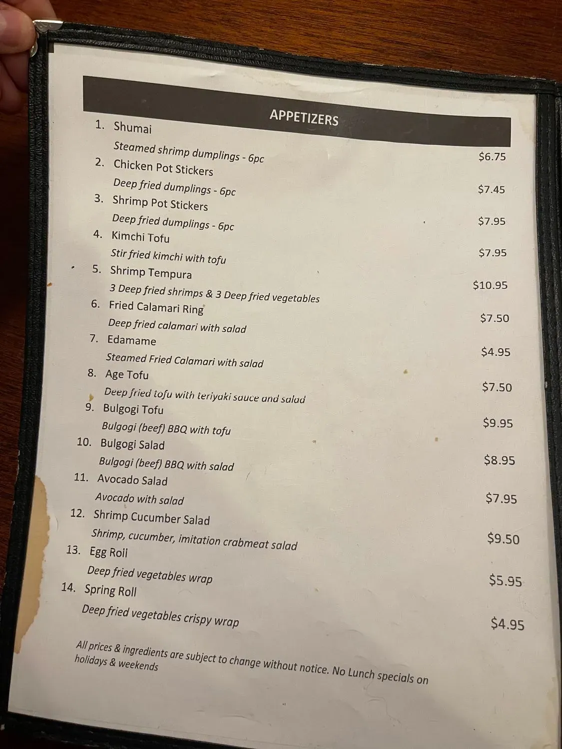 Menu 4