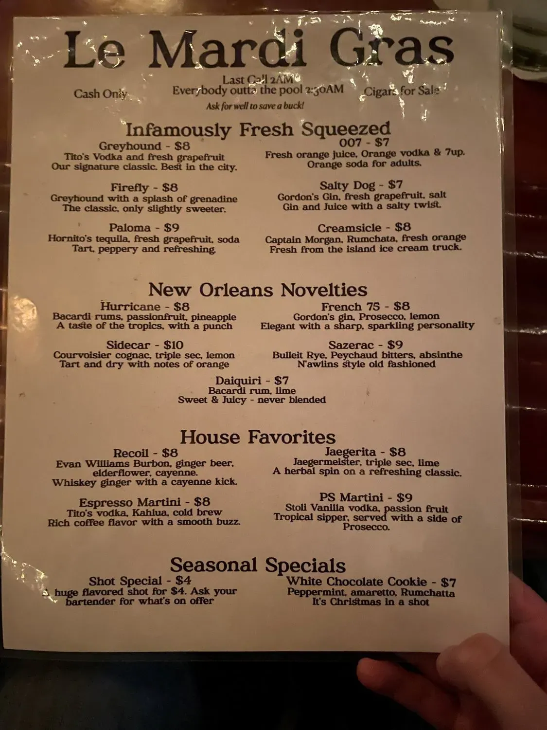 Menu 1