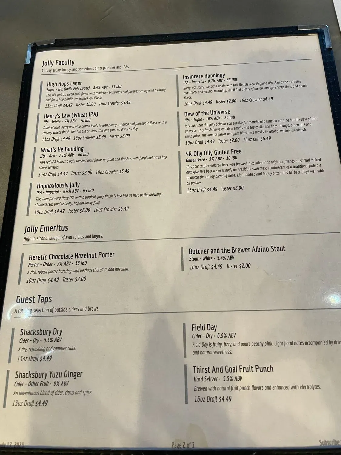 Menu 3