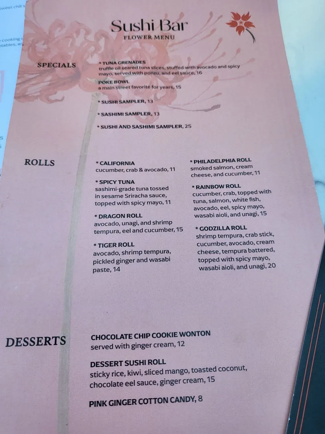 Menu 5