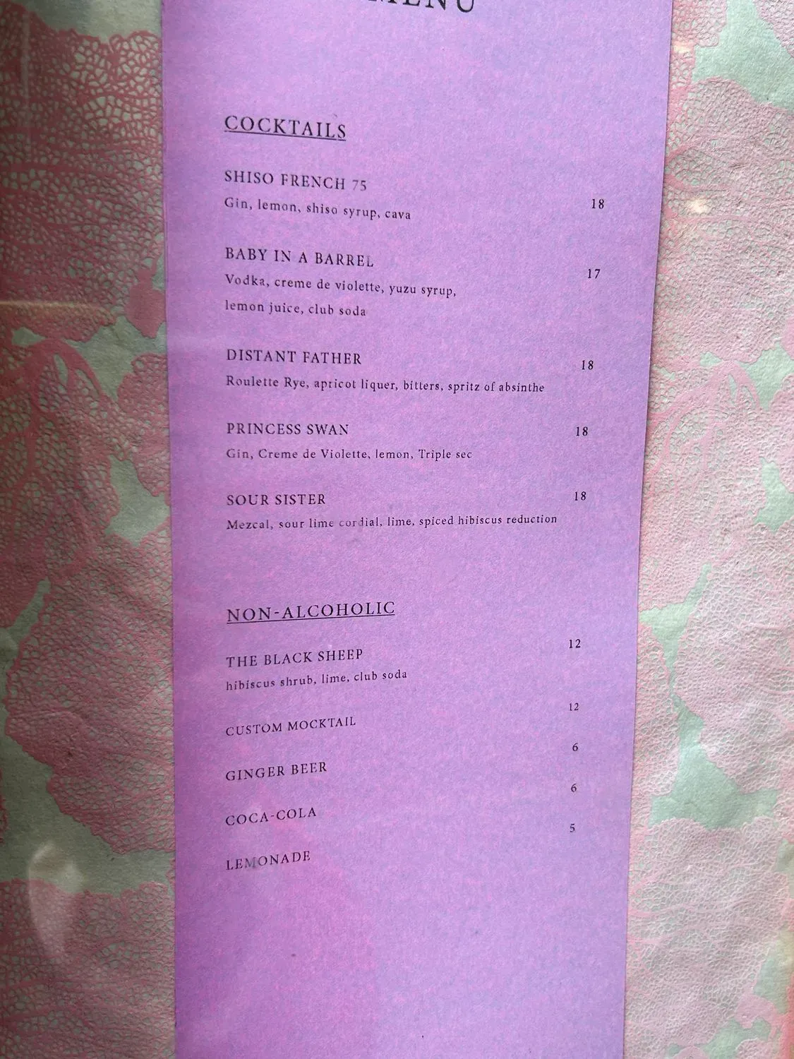 Menu 6