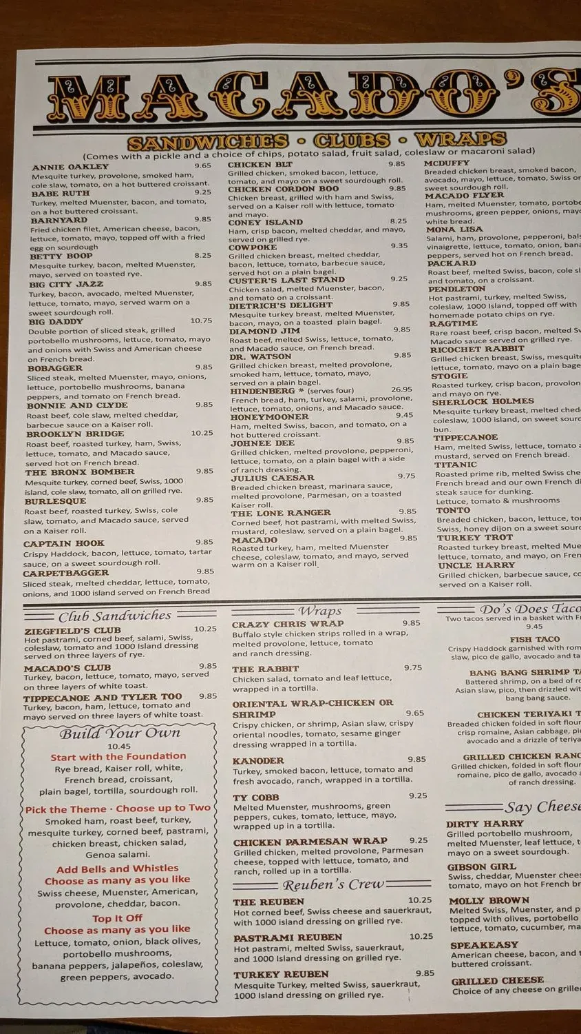 Menu 2