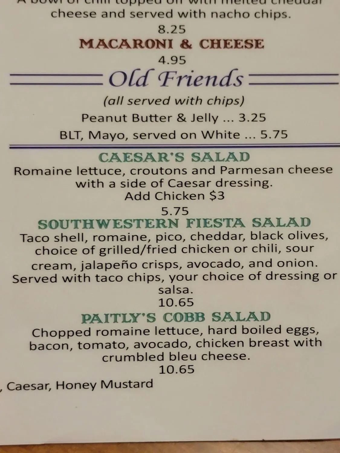 Menu 4