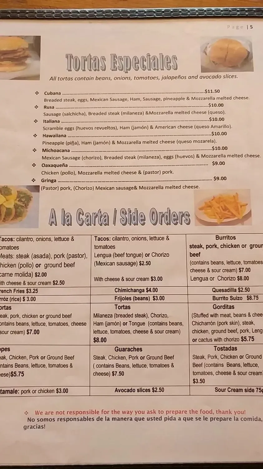 Menu 4