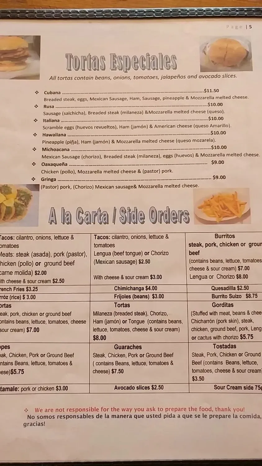 Menu 1