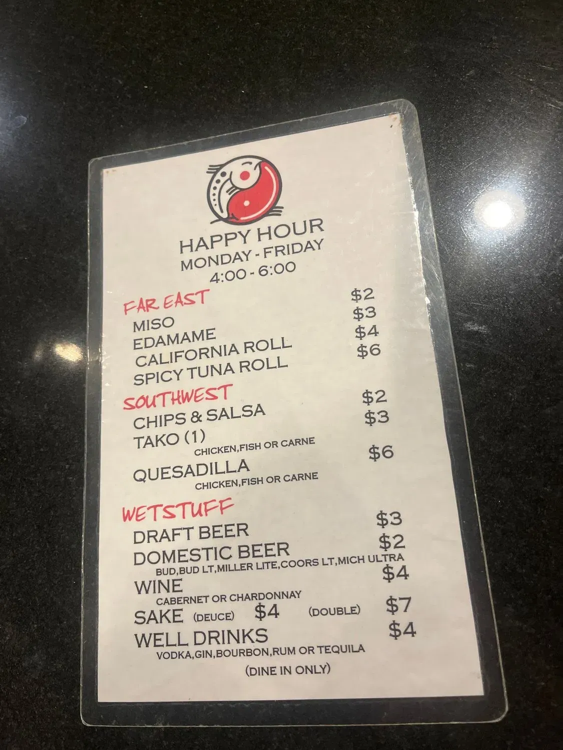 Menu 6