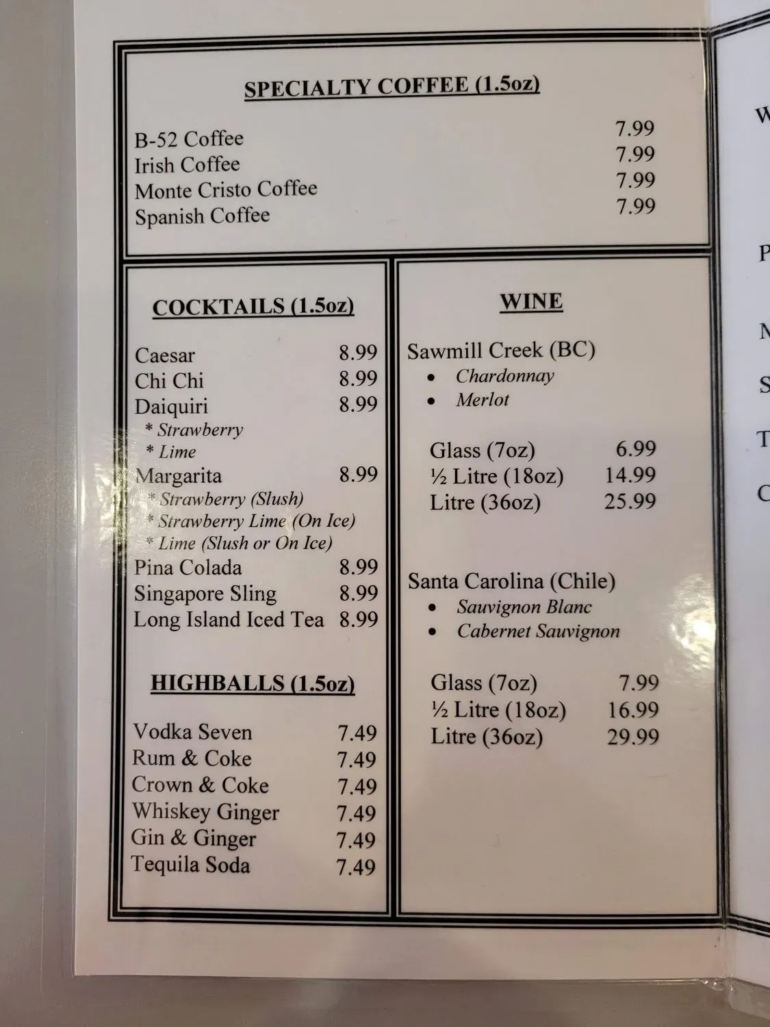 Menu 1