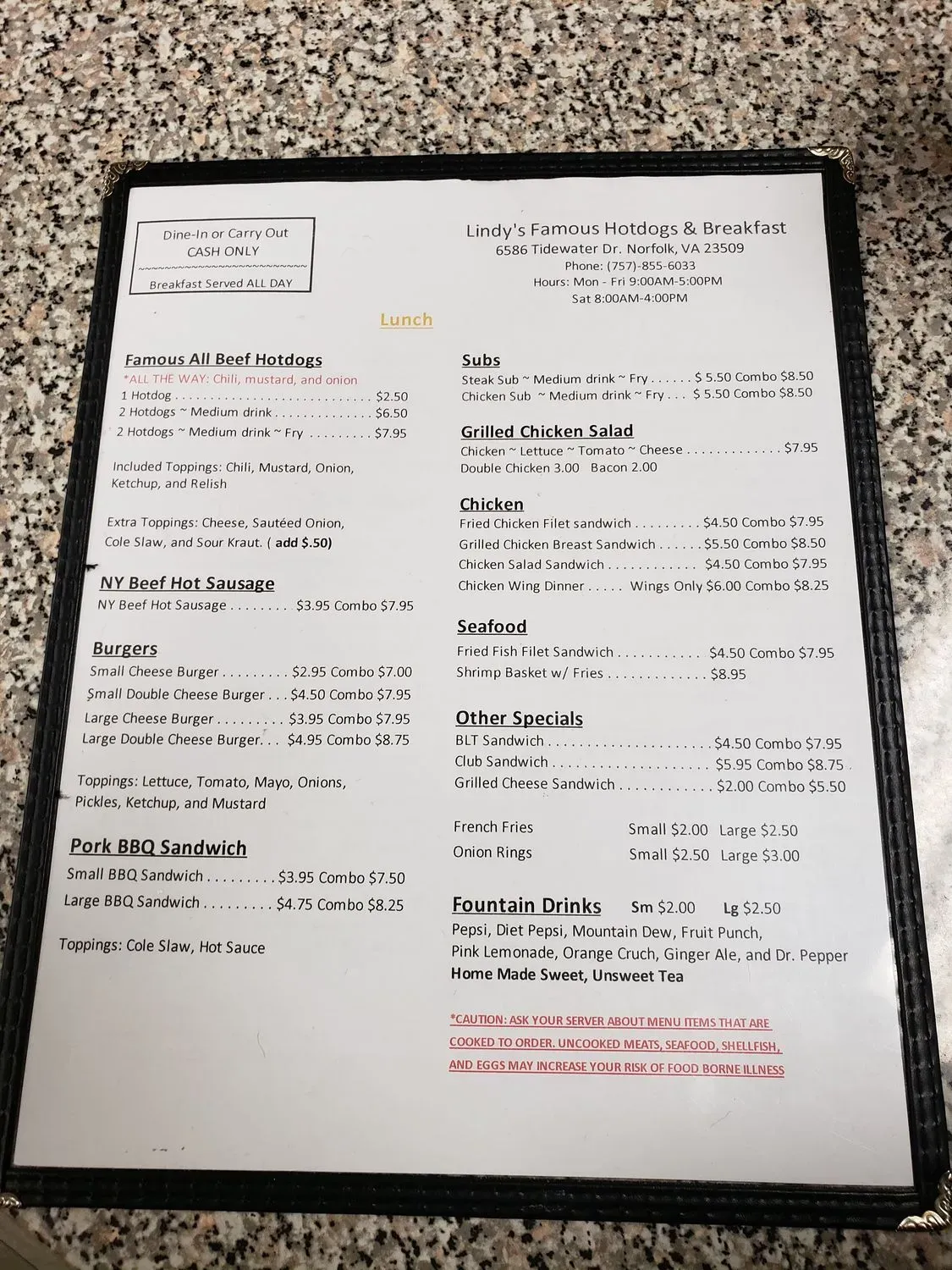 Menu 2