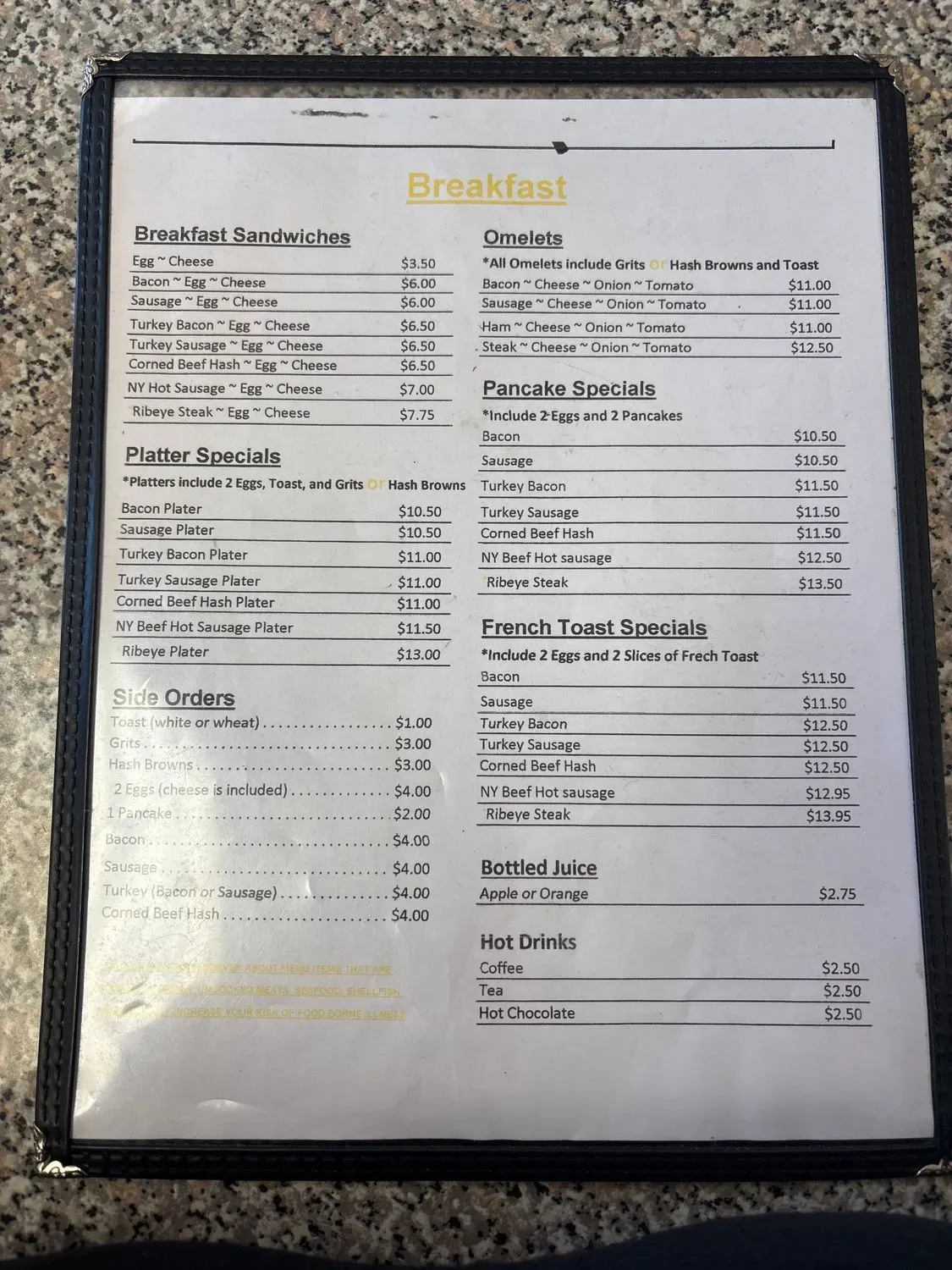 Menu 1