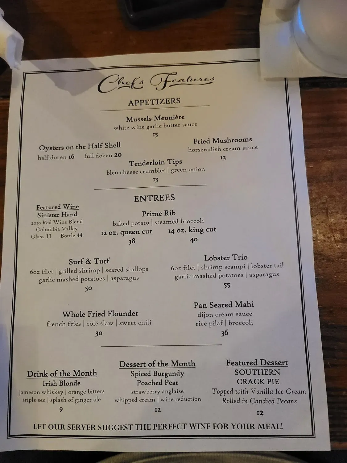 Menu 5