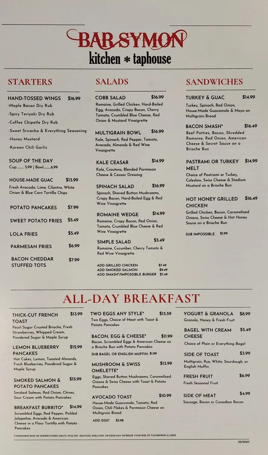 Menu 1