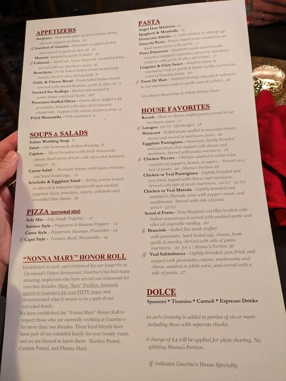 Menu 1