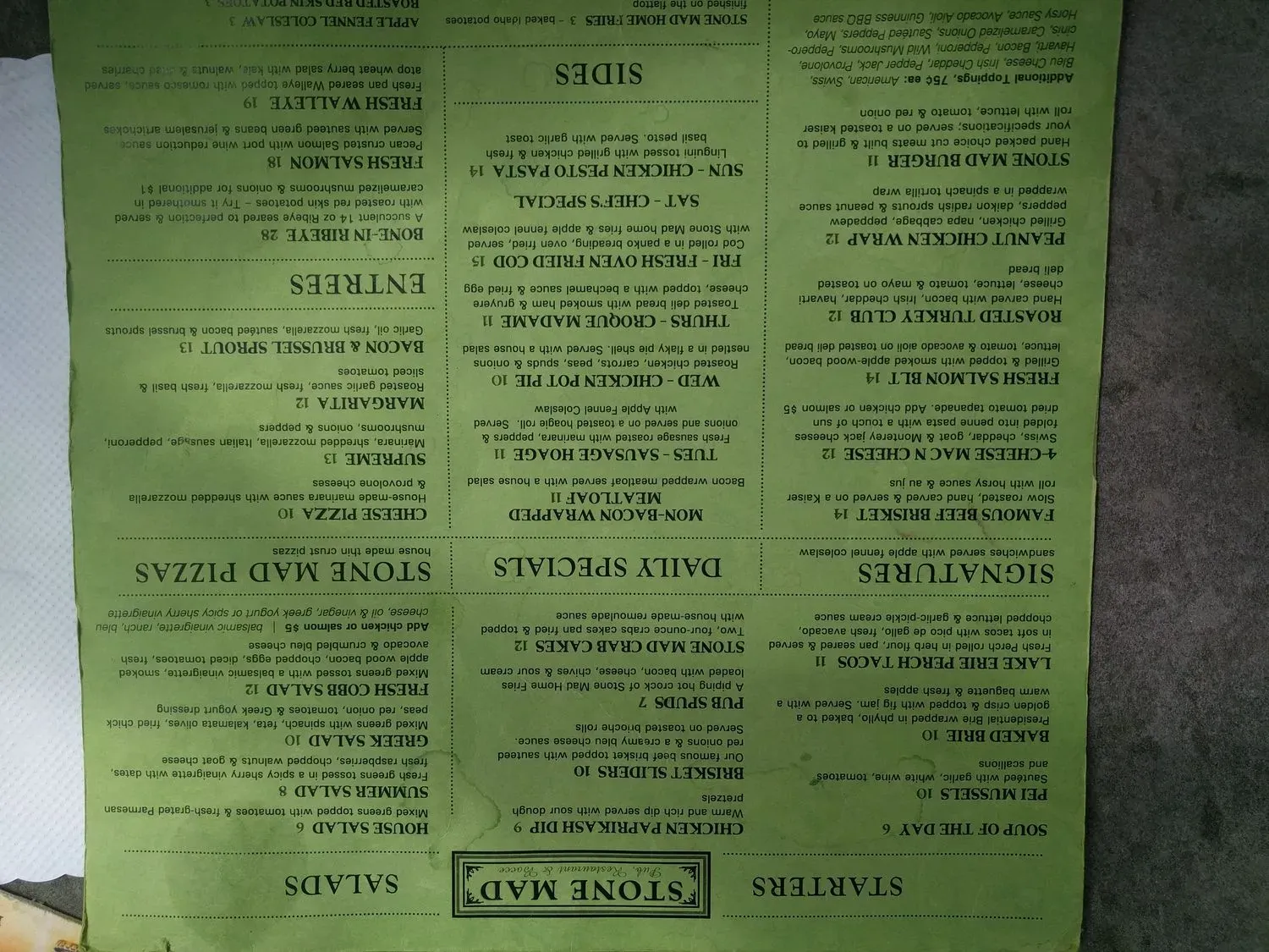 Menu 5