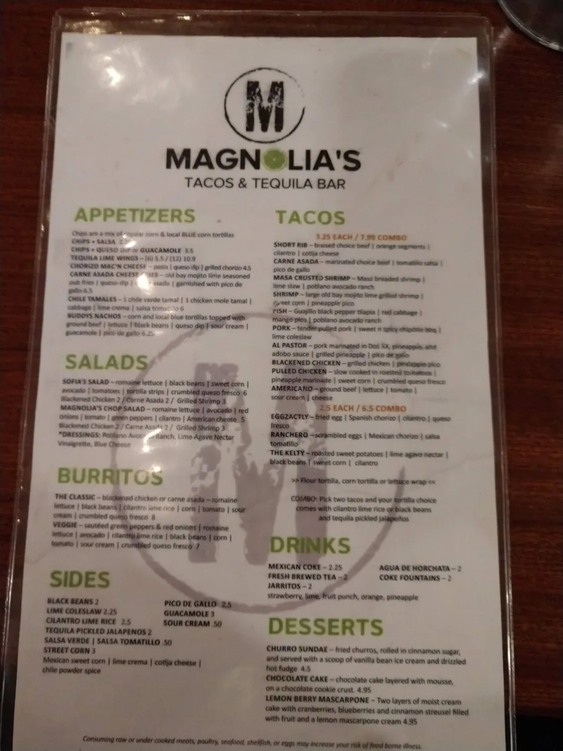 Menu 5