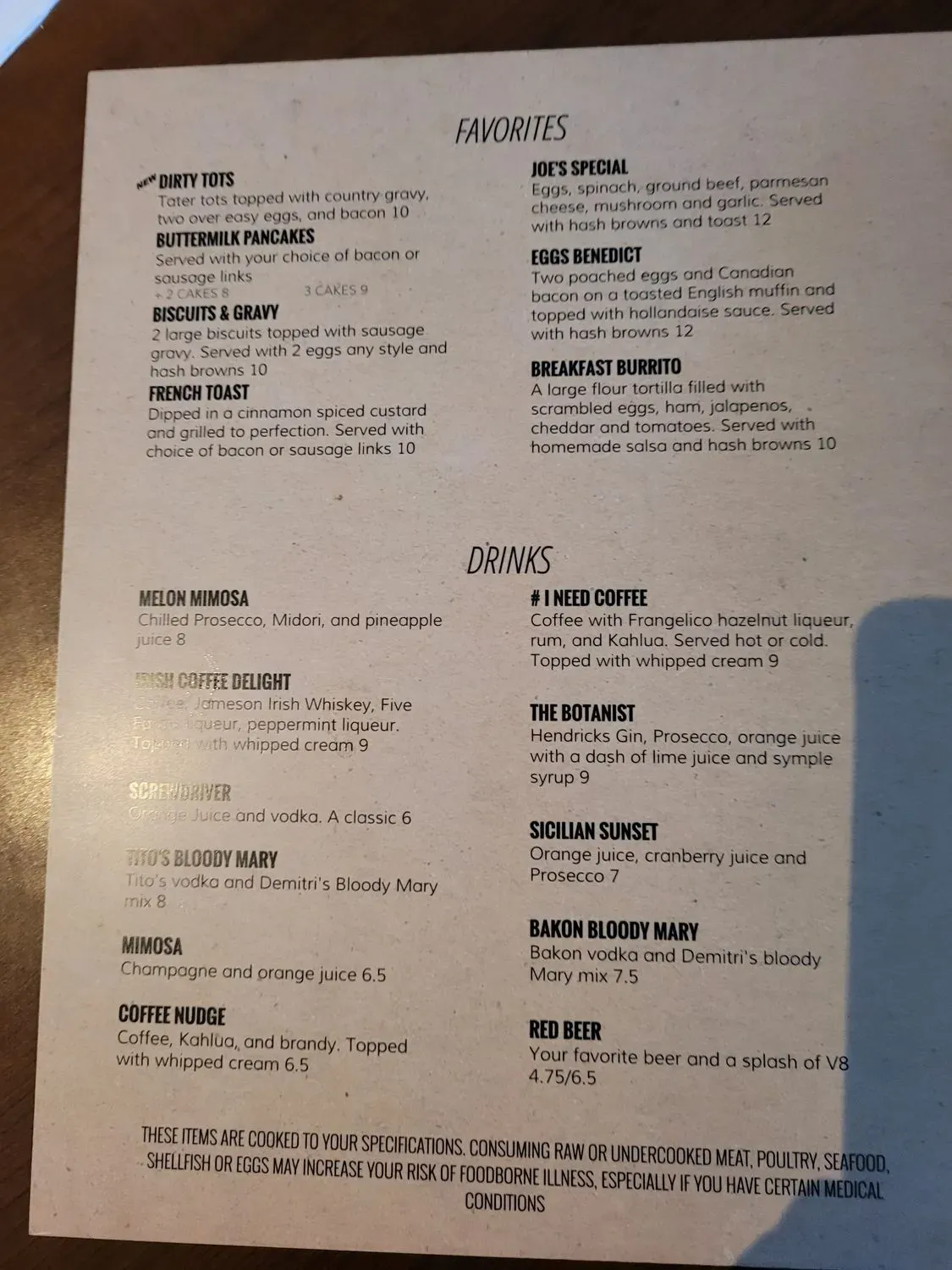 Menu 1