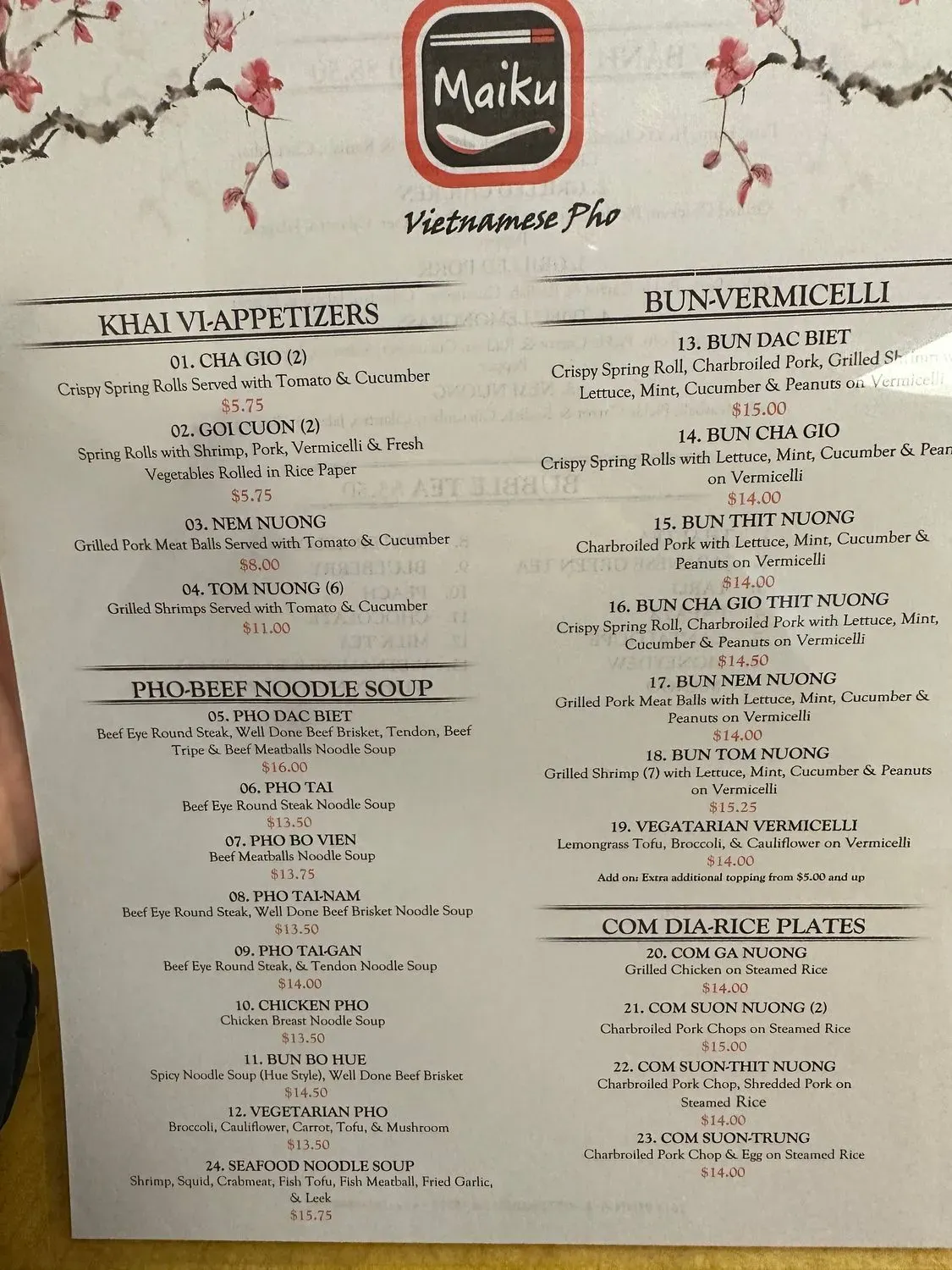 Menu 2