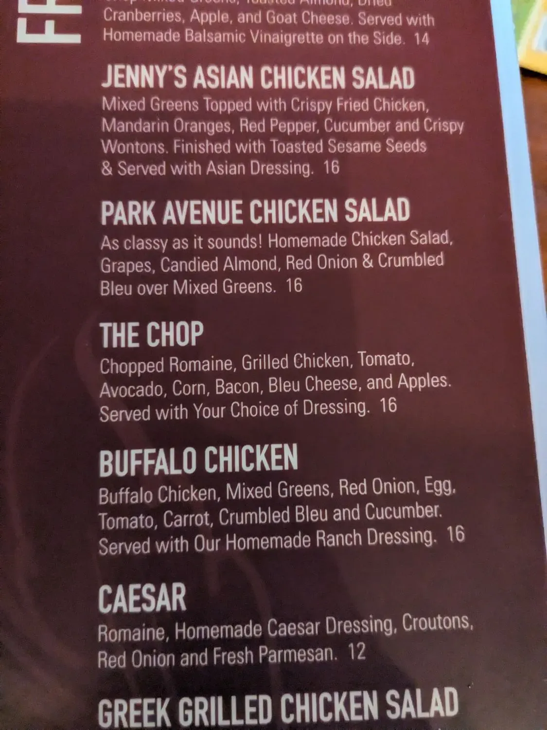 Menu 4