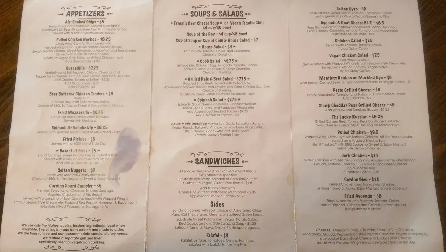 Menu 5