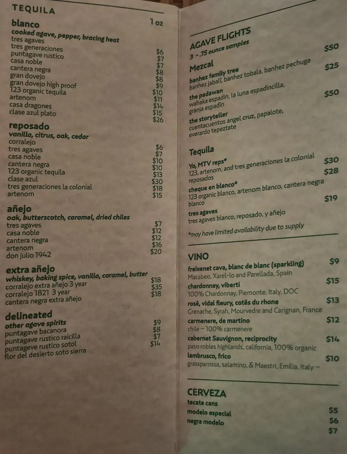 Menu 5