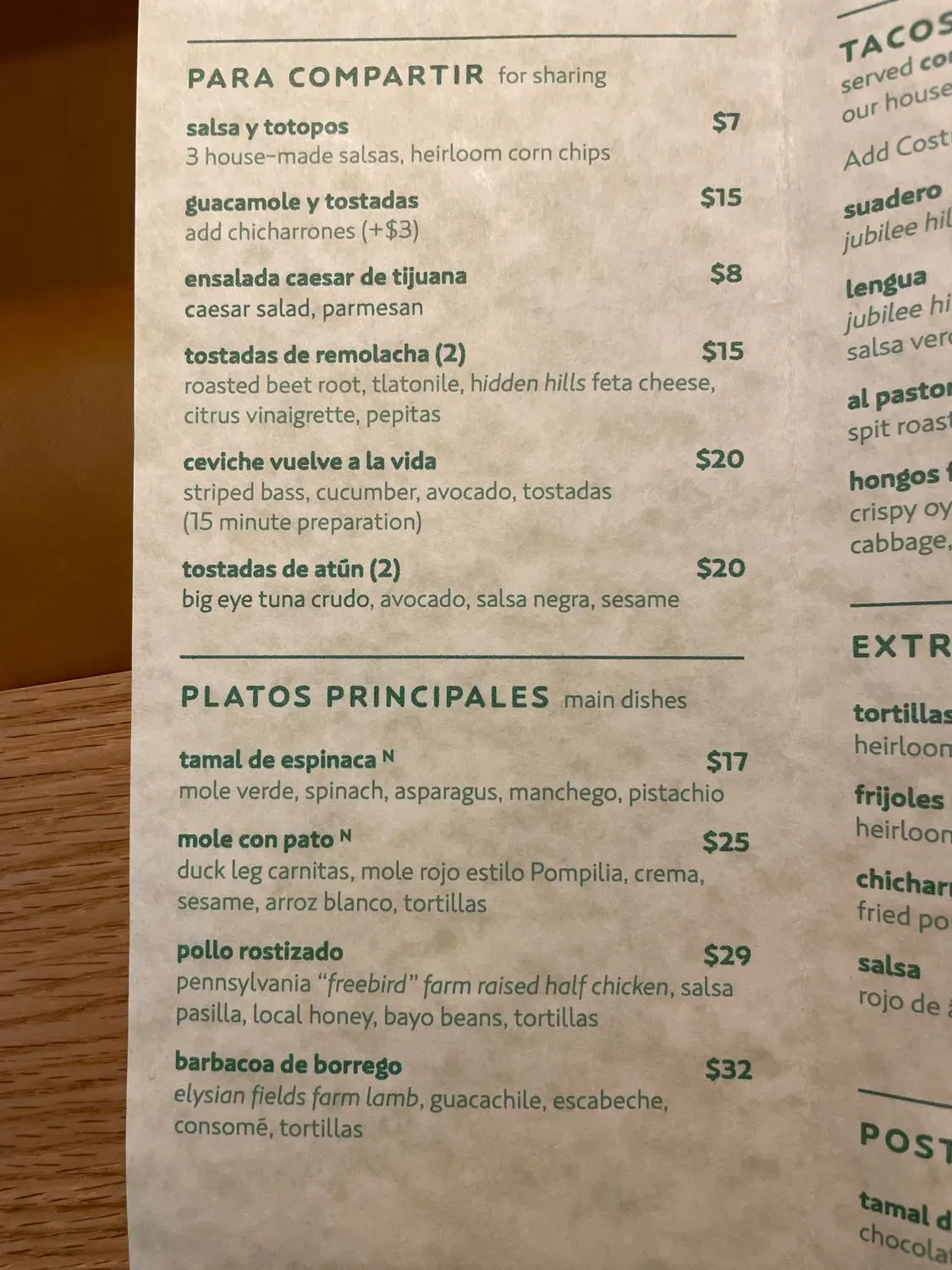 Menu 1