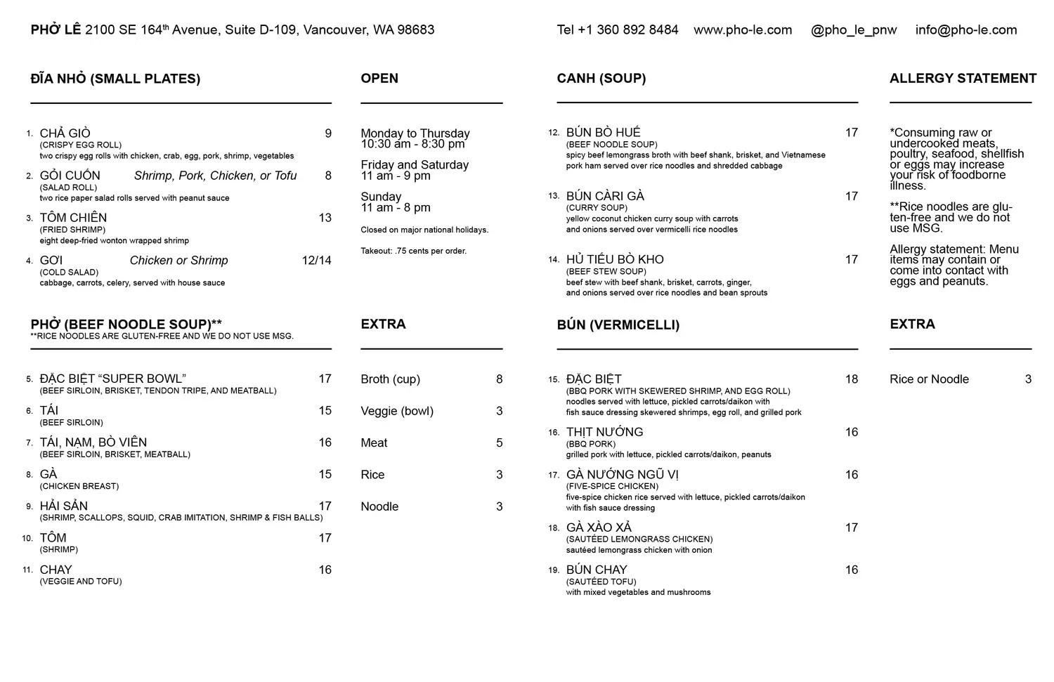 Menu 1