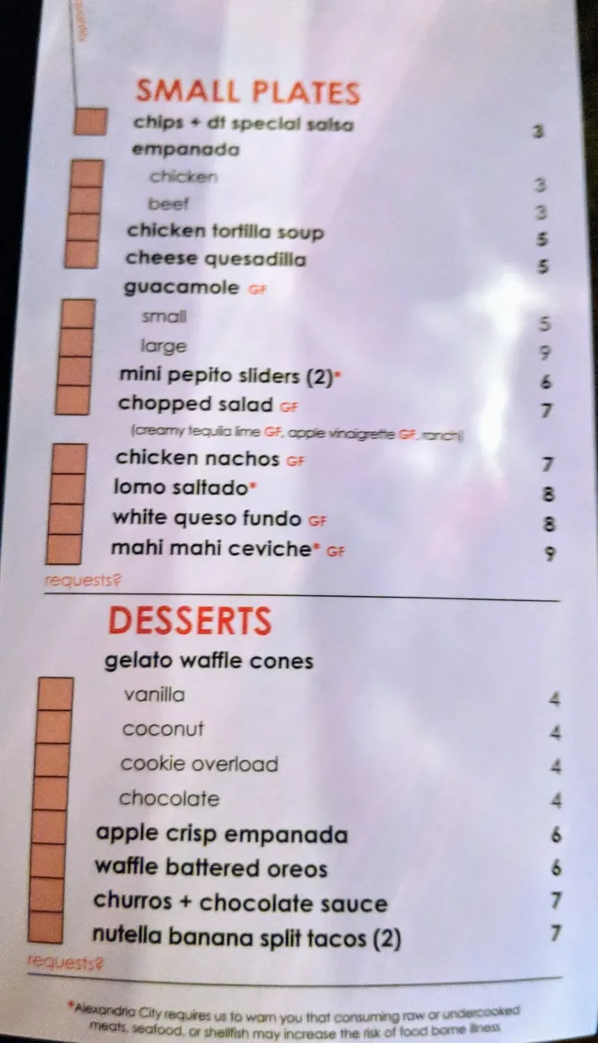 Menu 6