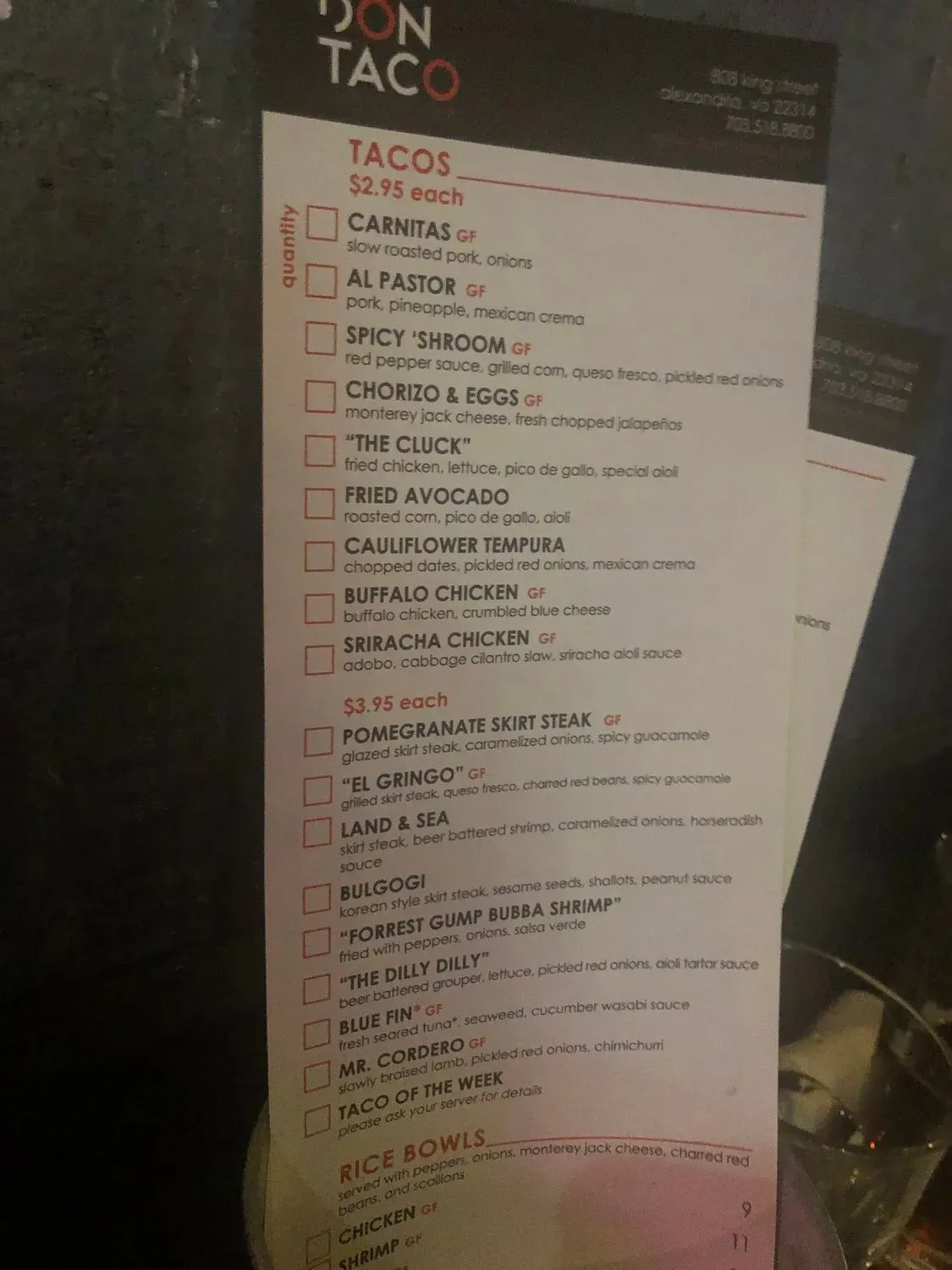 Menu 4